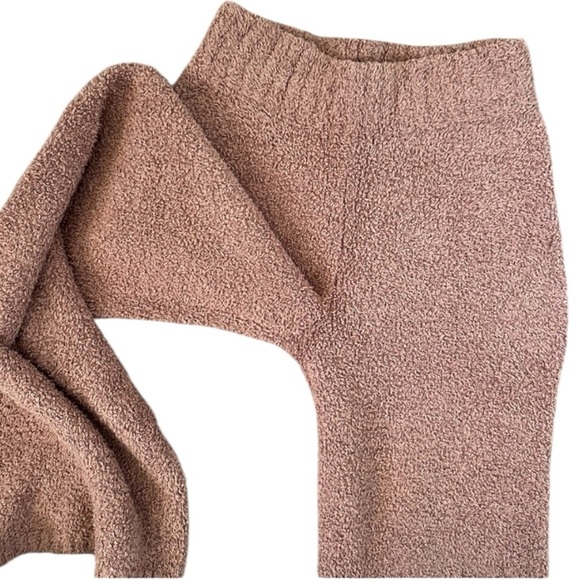 SKIMS Cozy Straight-leg Mid-rise Boucle Knitted Trousers in Rose Clay Sz. S / M - Picture 12 of 12